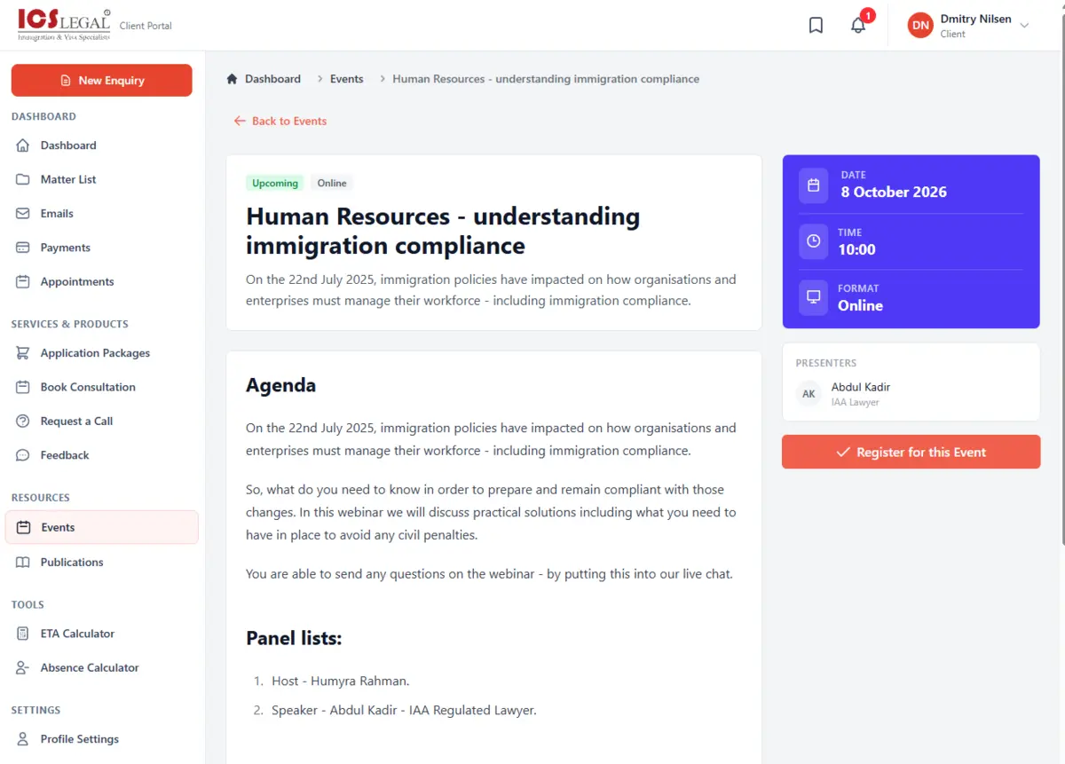 Screenshot von icslegal.com